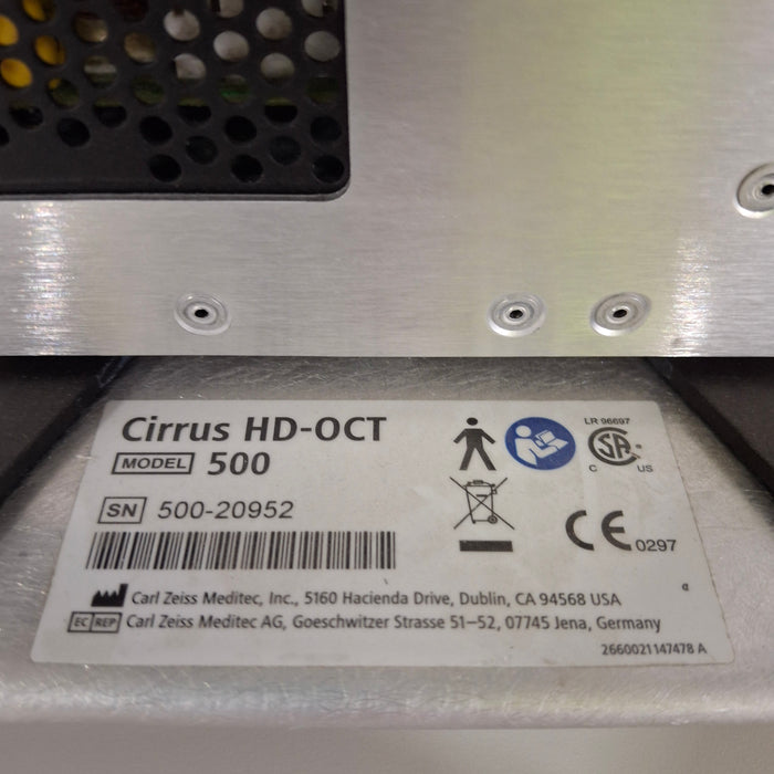 Carl Zeiss Cirrus HD-OCT 500 Optical Coherence Technology