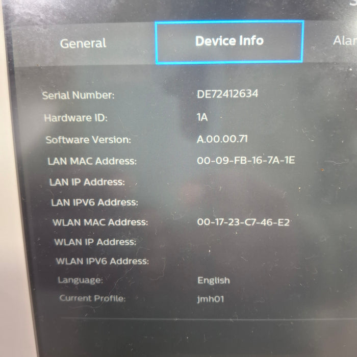 Philips EarlyVue VS30 Vital Signs Monitor