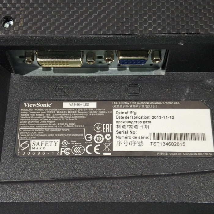 ViewSonic VA2446m-LED 24" Monitor