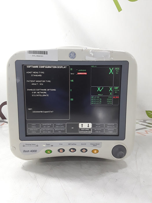 GE Healthcare Dash 4000 - GE/Nellcor SpO2 Patient Monitor