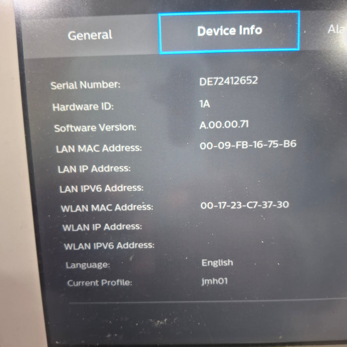 Philips EarlyVue VS30 Vital Signs Monitor