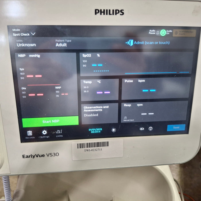 Philips EarlyVue VS30 Vital Signs Monitor