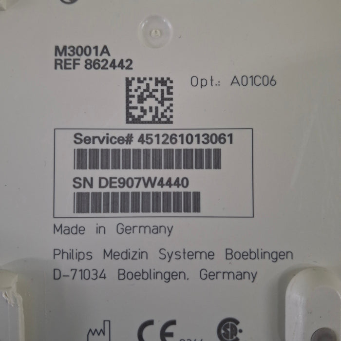 Philips M3001A-A01C06 Fast SpO2, NIBP, ECG, Temp, IBP MMS Module