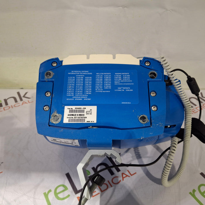 GE Healthcare Dinamap V100 - NIBP, SpO2, Temp Vital Signs Monitor