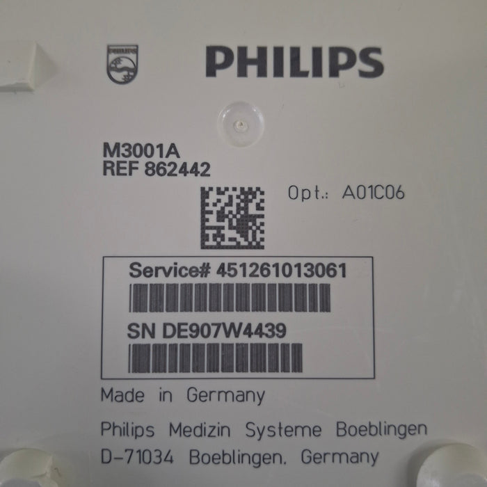 Philips M3001A-A01C06 Fast SpO2, NIBP, ECG, Temp, IBP MMS Module