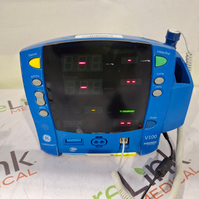 GE Healthcare Dinamap V100 - NIBP, SpO2, Temp Vital Signs Monitor