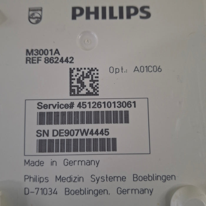 Philips M3001A-A01C06 Fast SpO2, NIBP, ECG, Temp, IBP MMS Module