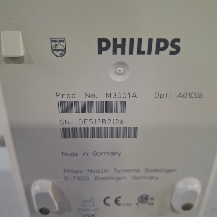 Philips M3001A-A01C06 Fast SpO2, NIBP, ECG, Temp, IBP MMS Module