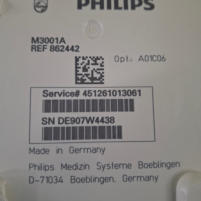 Philips M3001A-A01C06 Fast SpO2, NIBP, ECG, Temp, IBP MMS Module
