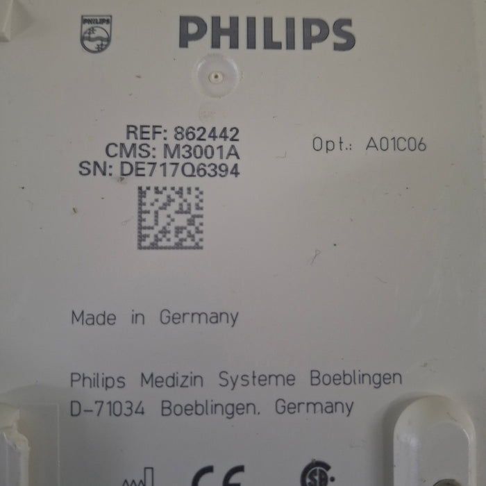 Philips M3001A-A01C06 Fast SpO2, NIBP, ECG, Temp, IBP MMS Module