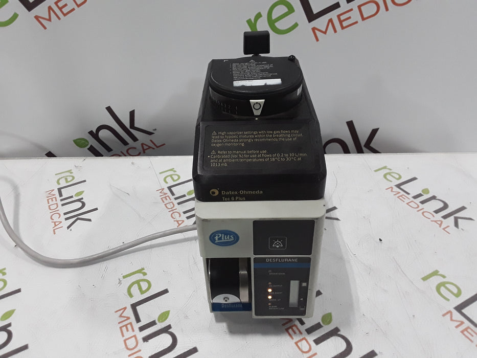 Datex-Ohmeda Tec 6 Plus Desflurane Vaporizer
