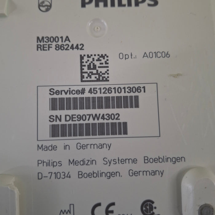 Philips M3001A-A01C06 Fast SpO2, NIBP, ECG, Temp, IBP MMS Module