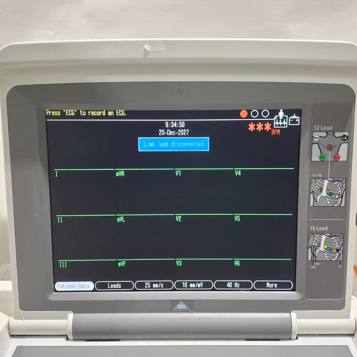 GE Healthcare MAC 5000 ECG with CAM Module