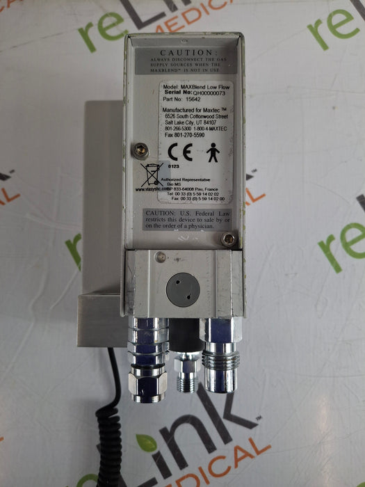 Maxtec, Inc. MAXBlend Low Flow Air/Oxygen Blender
