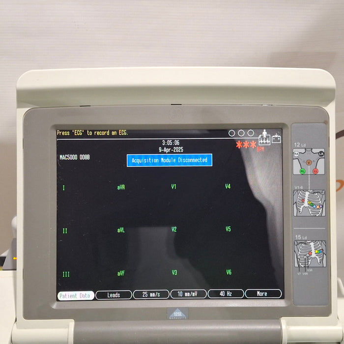 GE Healthcare MAC 5000 ECG without CAM Module