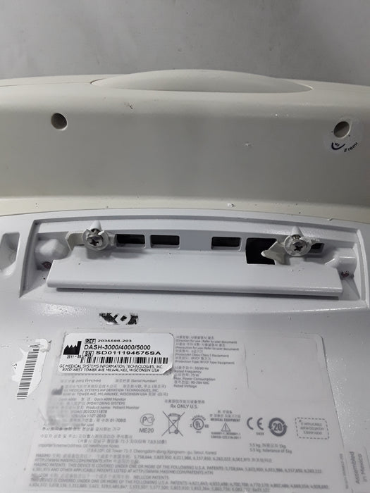 GE Healthcare Dash 4000 - Masimo SpO2 Patient Monitor
