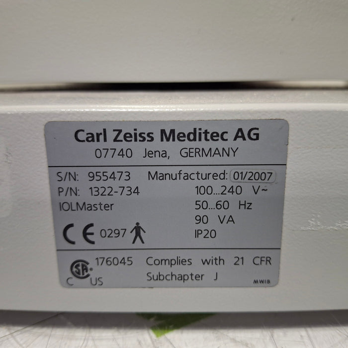 Carl Zeiss IOLMaster Optical Biometer