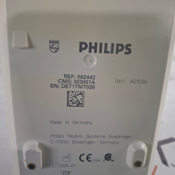 Philips M3001A-A01C06 Fast SpO2, NIBP, ECG, Temp, IBP MMS Module