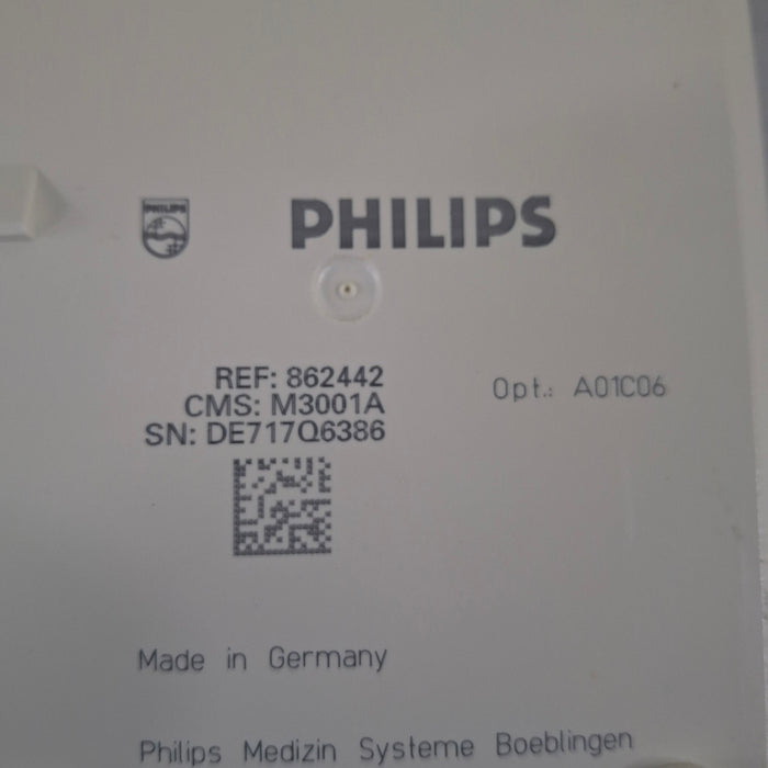 Philips M3001A-A01C06 Fast SpO2, NIBP, ECG, Temp, IBP MMS Module