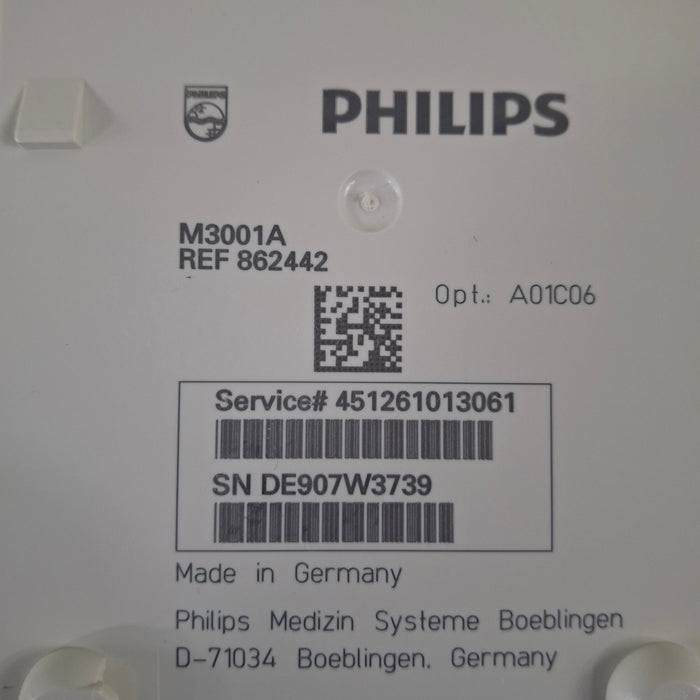 Philips M3001A-A01C06 Fast SpO2, NIBP, ECG, Temp, IBP MMS Module
