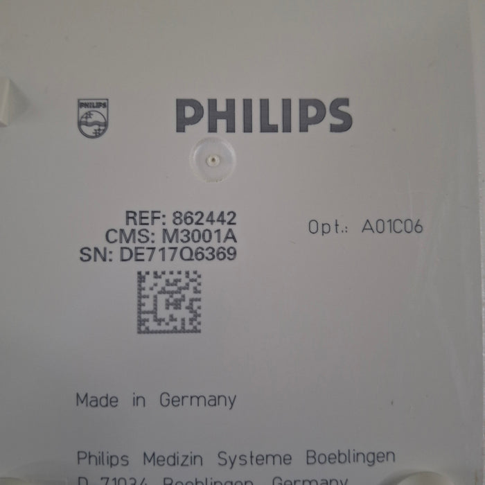 Philips M3001A-A01C06 Fast SpO2, NIBP, ECG, Temp, IBP MMS Module