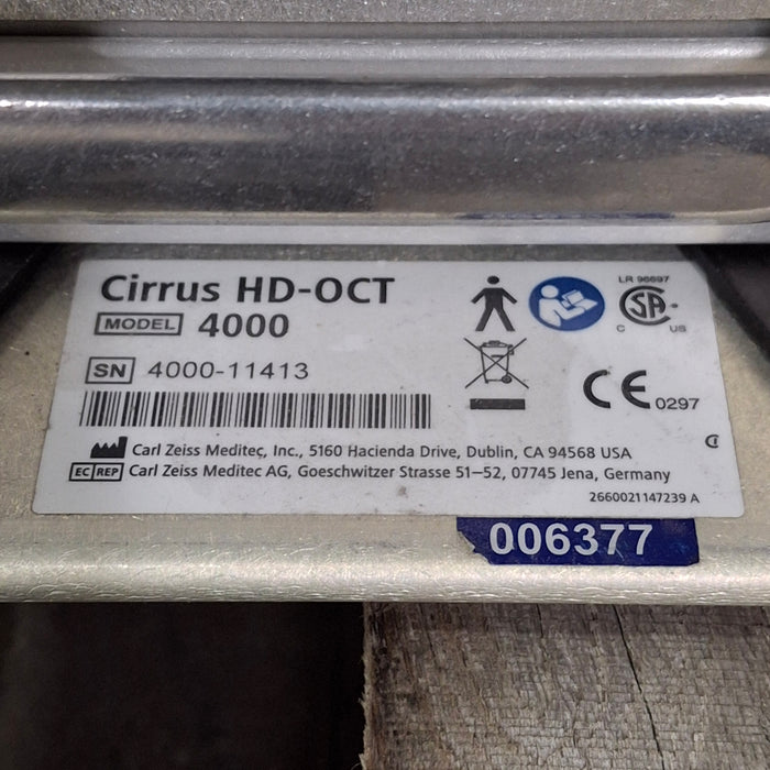 Carl Zeiss Cirrus HD-OCT 4000 Optical Coherence Technology