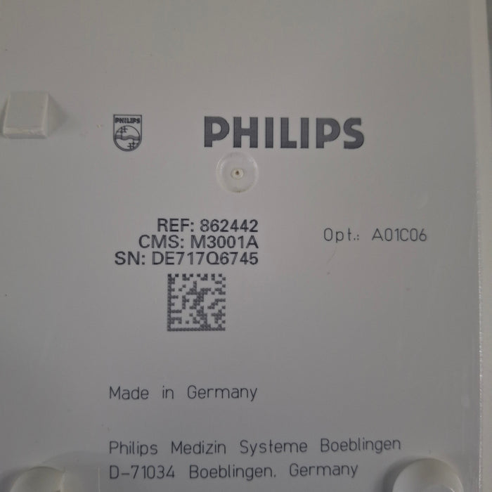 Philips M3001A-A01C06 Fast SpO2, NIBP, ECG, Temp, IBP MMS Module