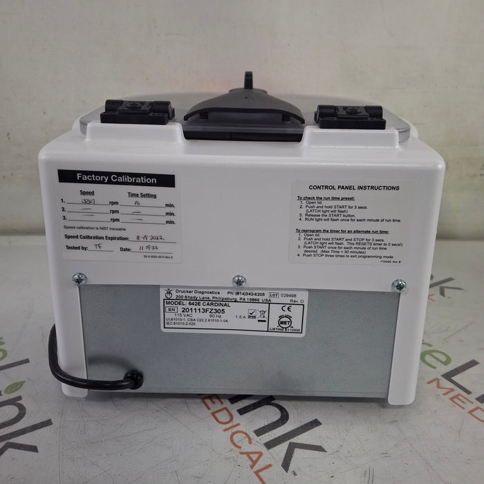 Cardinal Health 6F Benchtop Centrifuge