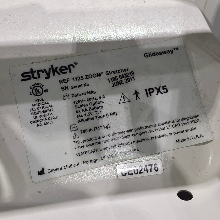 Stryker 1125 ZOOM Prime Series Stretcher