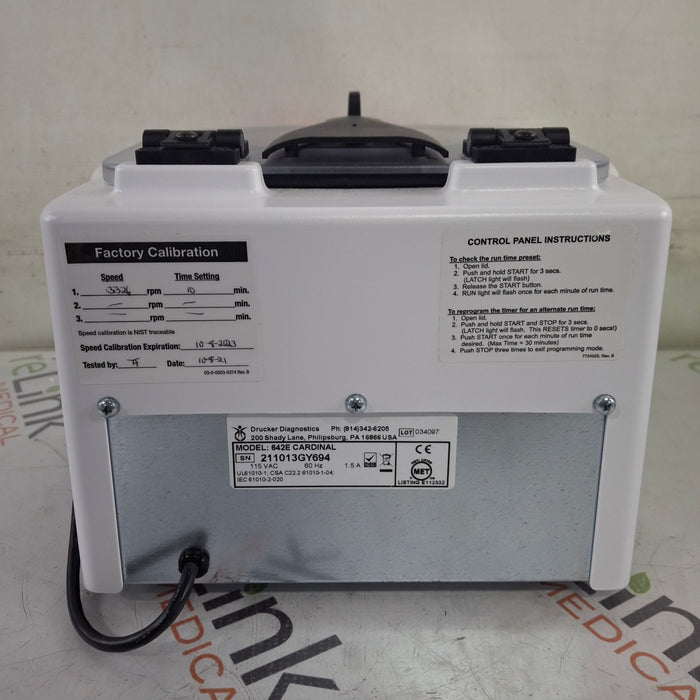 Cardinal Health 6F Benchtop Centrifuge