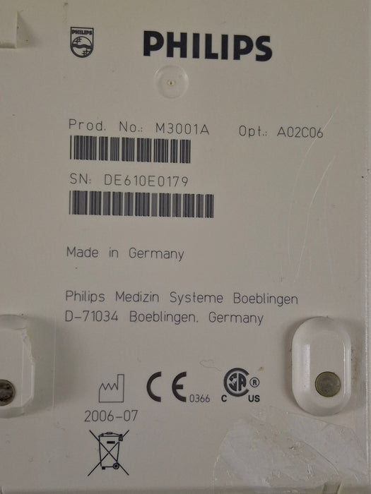 Philips M3001A-A02C06 OxiMax SpO2, NIBP, ECG, Temp, IBP MMS Module
