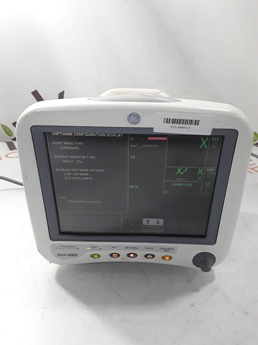 GE Healthcare Dash 4000 - GE/Nellcor SpO2 Patient Monitor