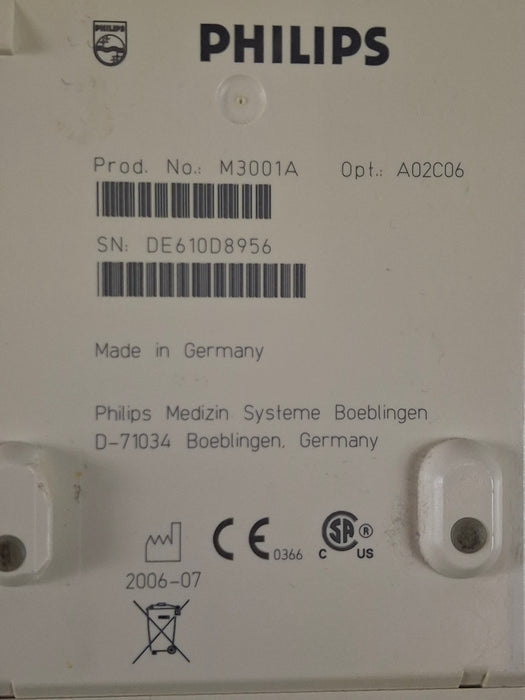 Philips M3001A-A02C06 OxiMax SpO2, NIBP, ECG, Temp, IBP MMS Module
