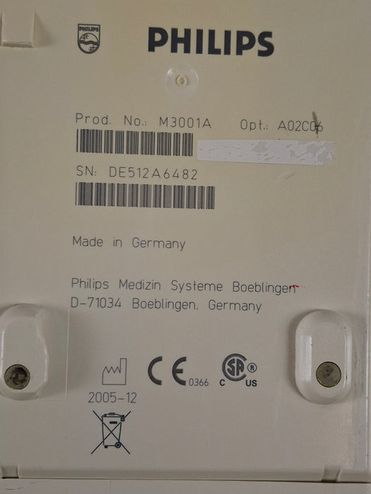 Philips M3001A-A02C06 OxiMax SpO2, NIBP, ECG, Temp, IBP MMS Module