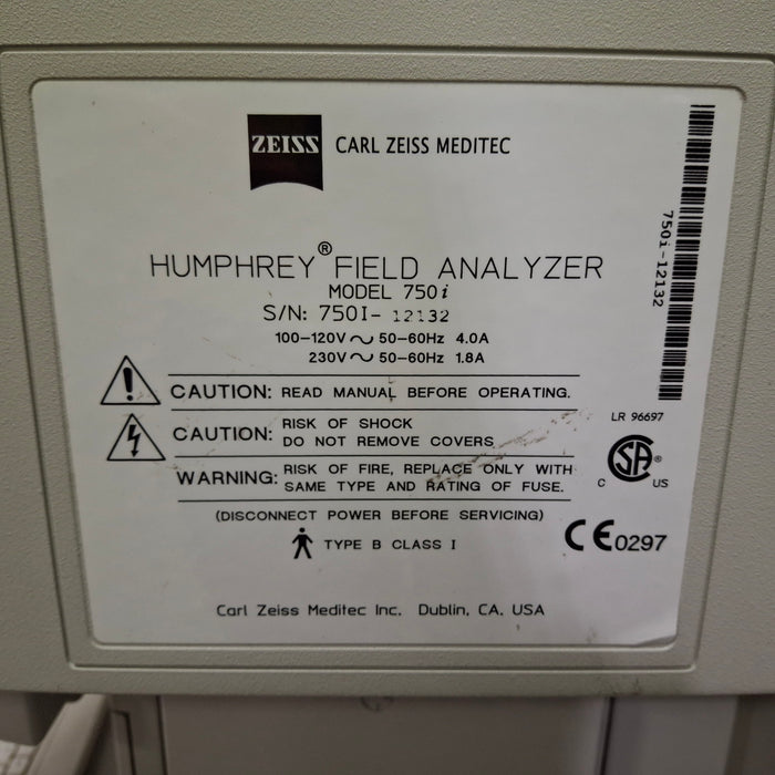 Carl Zeiss 750i Humphrey Field Analyzer