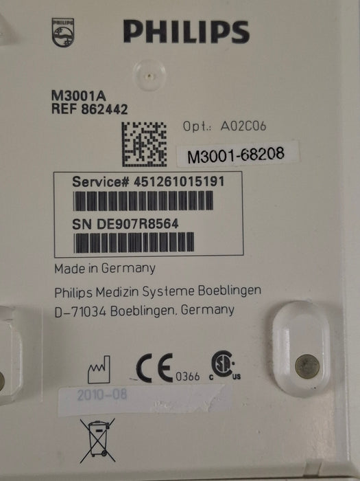 Philips M3001A-A02C06 OxiMax SpO2, NIBP, ECG, Temp, IBP MMS Module