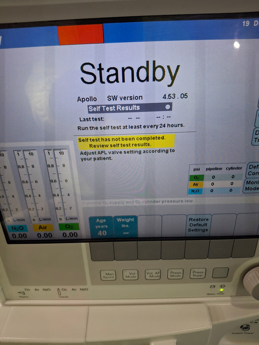 Draeger Medical Apollo Anesthesia System