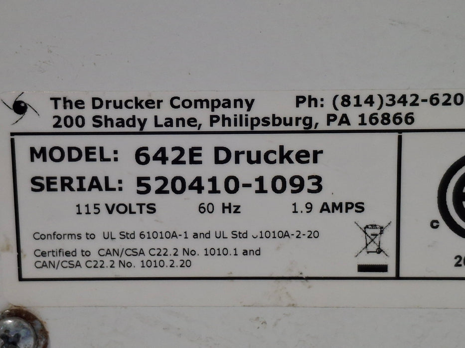 Drucker Diagnostics 642E Centrifuge