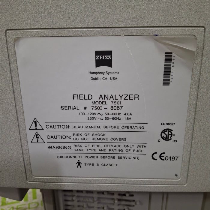 Carl Zeiss 750i Humphrey Field Analyzer