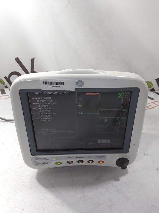 GE Healthcare Dash 4000 - GE/Nellcor SpO2 Patient Monitor
