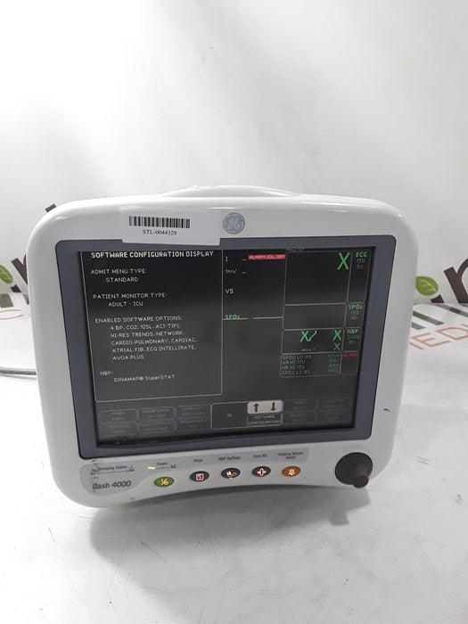 GE Healthcare Dash 4000 - GE/Nellcor SpO2 Patient Monitor