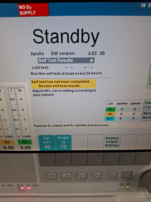 Draeger Medical Apollo Anesthesia System