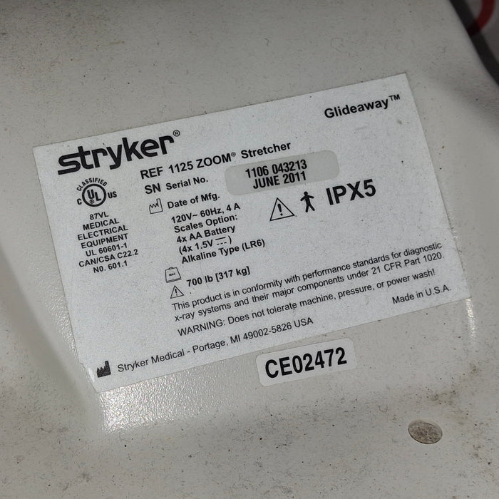Stryker 1125 ZOOM Prime Series Stretcher