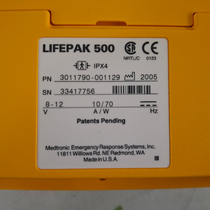 Medtronic Physio Control LifePak 500 AED