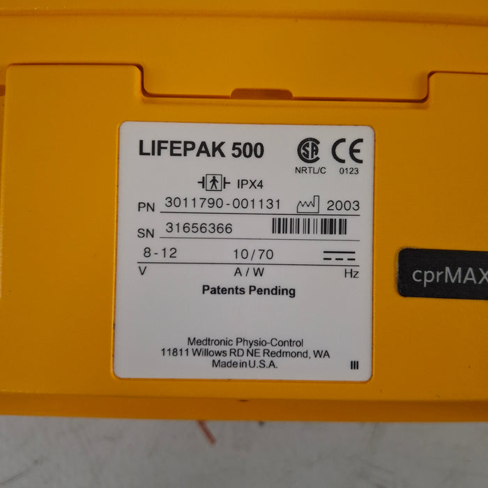 Medtronic Physio Control LifePak 500 AED