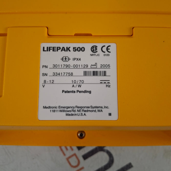 Medtronic Physio Control LifePak 500 AED