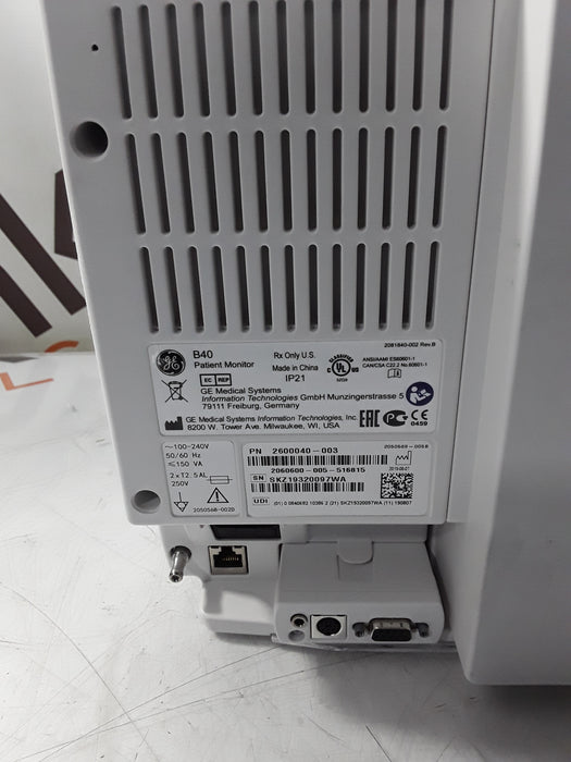 GE Healthcare B40 Patient Monitor