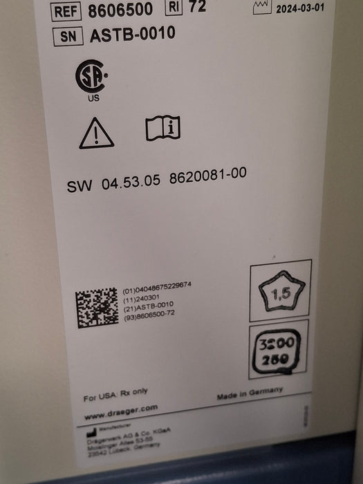 Draeger Medical Apollo Anesthesia System