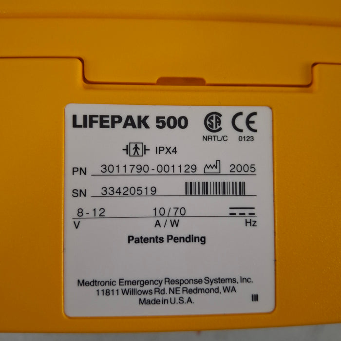 Medtronic Physio Control LifePak 500 AED