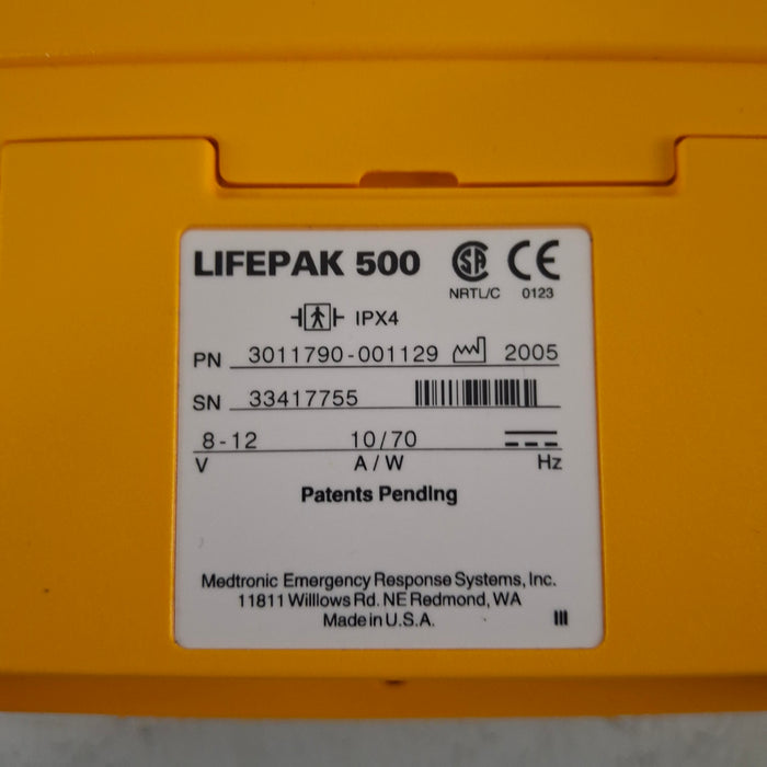 Medtronic Physio Control LifePak 500 AED